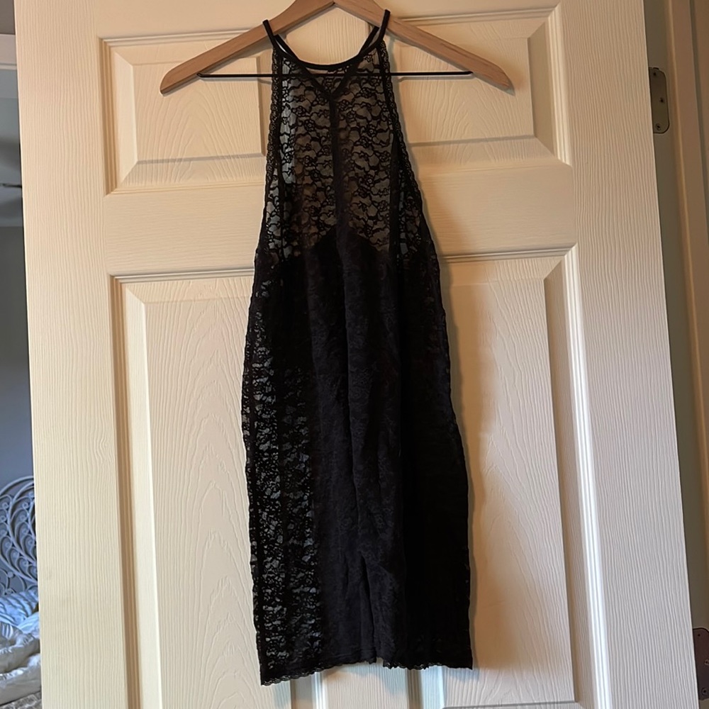 Victoria’s Secret Sheer sexy halter chamise babydoll